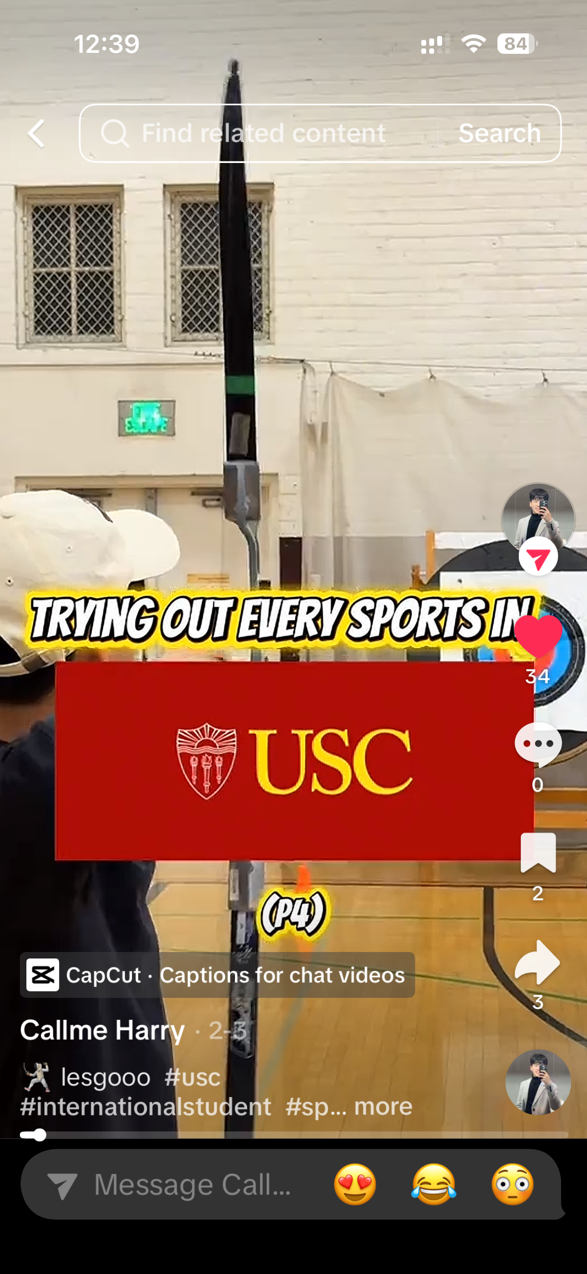 Trying out every sport in USC