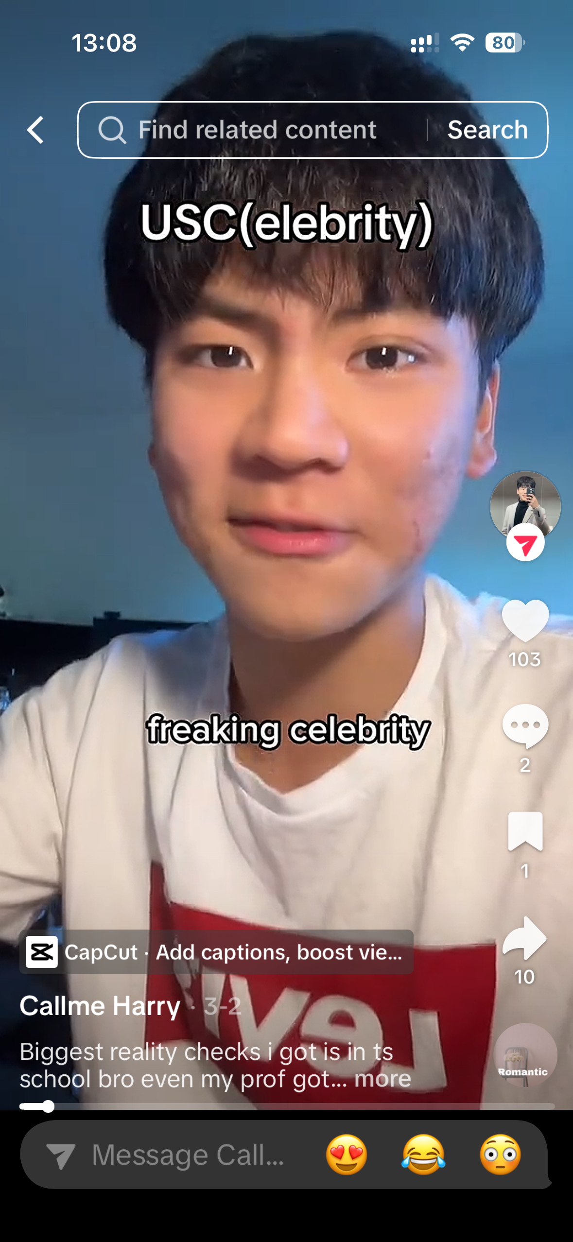 USC celebrity experience